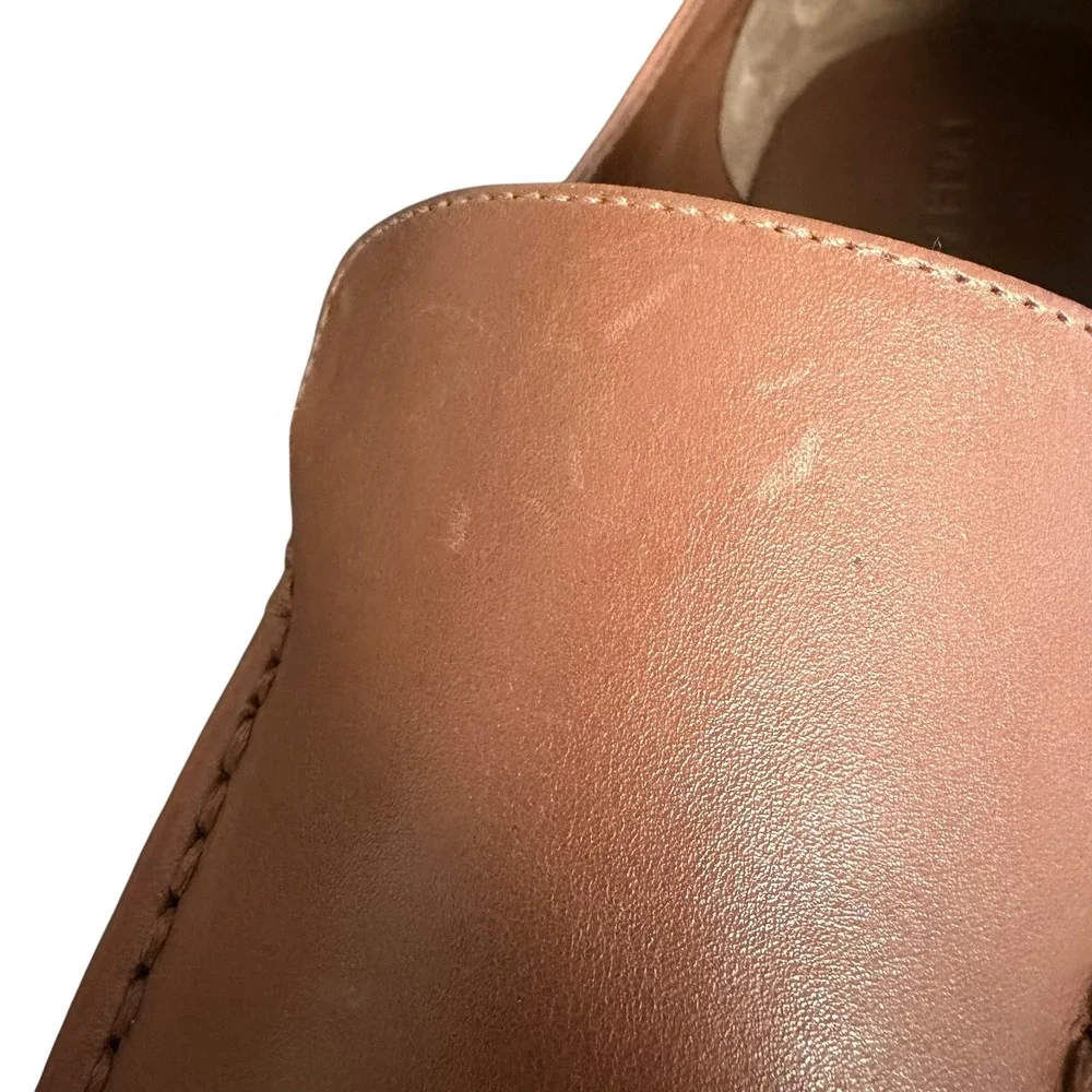 Everlane Modern Loafer in Rum Italian Leather Slip On Shoes Size 9 - Picture 9 of 11